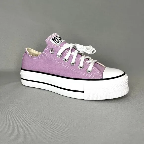 New Womens Converse Chuck Taylor All Star Lift Platform Multi Sz Purple Amethyst - Picture 10 of 16